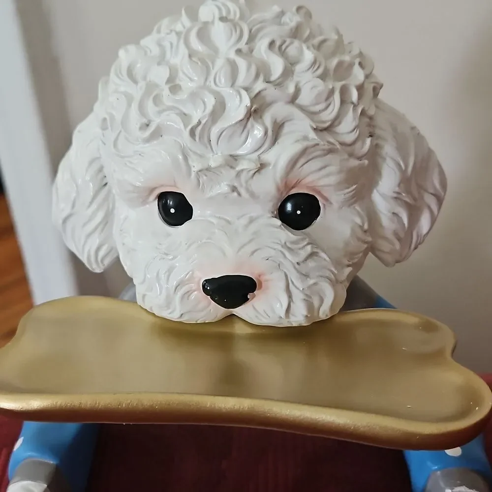 NWOT Ceramic Dog Toilet Paper Holder